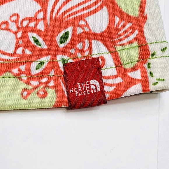 The North Face Sport Tank Top Shelf Bra Medium Beige Green Floral Empire Waist  - Picture 7 of 12